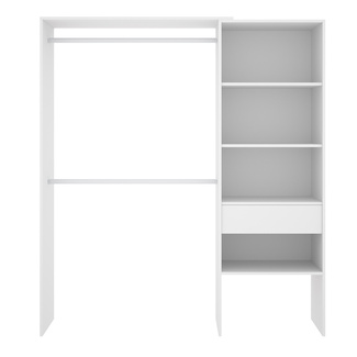 Conjunto Dormitorio Juvenil Lago Pack 9 Natural Blanco 