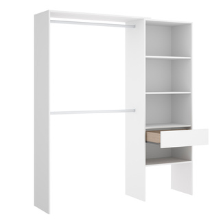 Conjunto Dormitorio Juvenil Lago Pack 9 Blanco Natural 