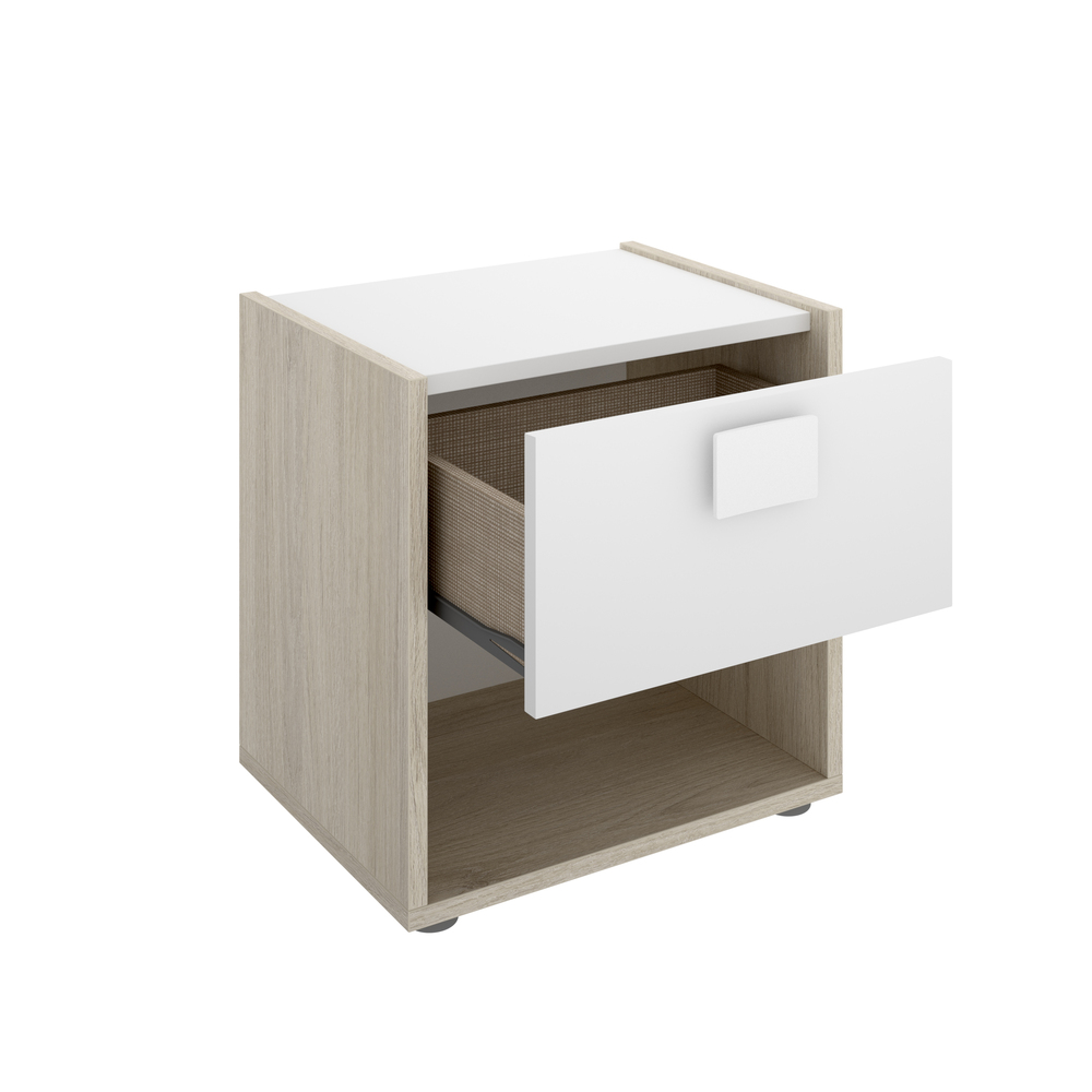 Conjunto Dormitorio Juvenil Lago Pack 9 Blanco Natural 