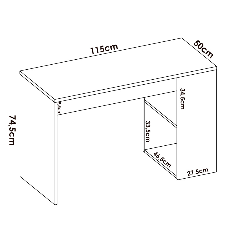 Conjunto Dormitorio Juvenil Leka Pack Blanco Alistonado