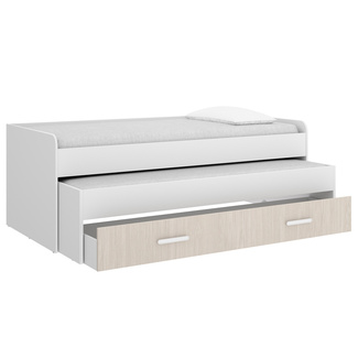 Conjunto Dormitorio Juvenil Pema Pack Blanco Alistonado