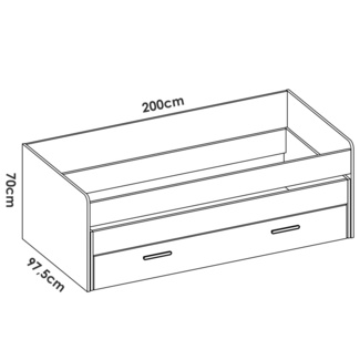 Conjunto Dormitorio Juvenil Pema Pack Blanco Alistonado