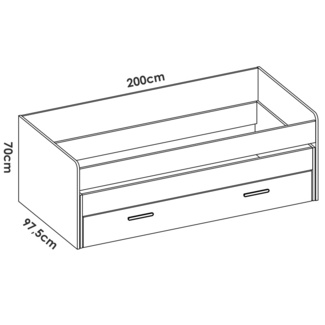 Cama Compacta Juvenil Pema Blanco Alistonado 