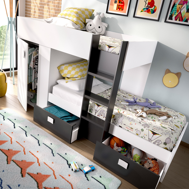 Cama Tren Groe 2 Camas