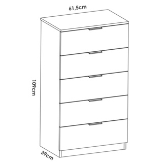 Conjunto Dormitorio Matrimonio Havana 4 Blanco