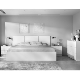 Conjunto Dormitorio Matrimonio Havana 5 Blanco 