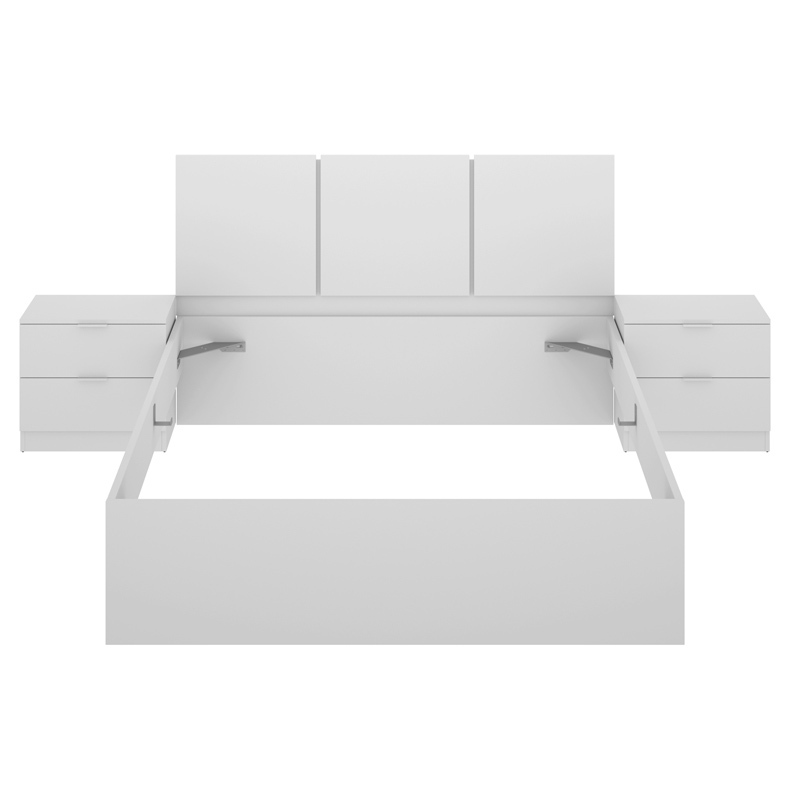 Conjunto Dormitorio Matrimonio Havana 5 Blanco 
