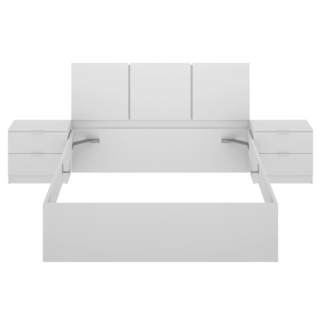 Conjunto Dormitorio Matrimonio Havana 5 Blanco 