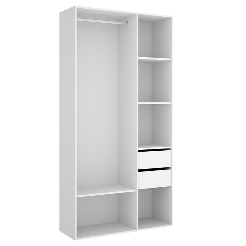 Conjunto Dormitorio Matrimonio Bianca Pack 1 Blanco Alistonado