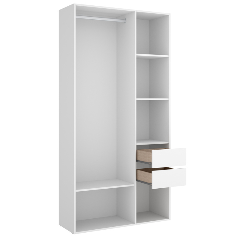 Conjunto Dormitorio Matrimonio Bianca Pack 1 Blanco Alistonado