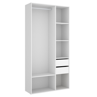 Conjunto Dormitorio Matrimonio Bianca Pack 2 Blanco Alistonado 
