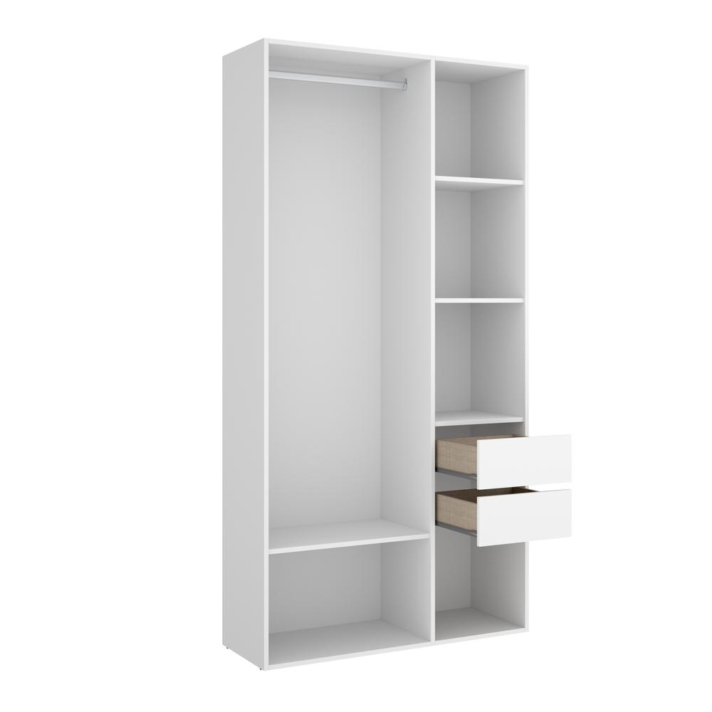 Conjunto Dormitorio Matrimonio Bianca Pack 2 Blanco Alistonado 