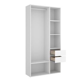 Conjunto Dormitorio Matrimonio Bianca Pack 2 Blanco Alistonado 
