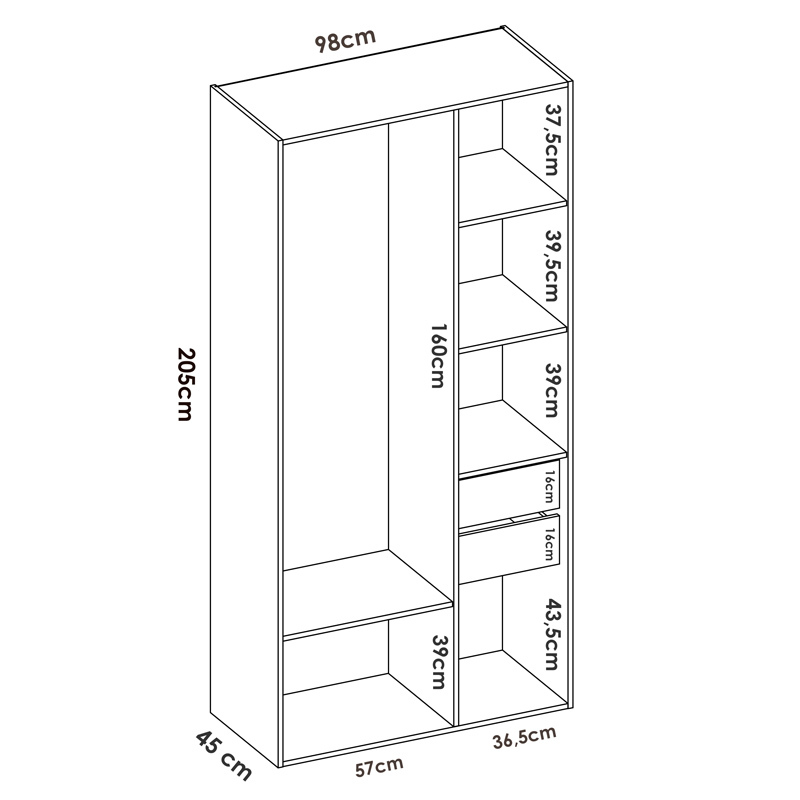 Conjunto Dormitorio Matrimonio Bianca Pack 2 Blanco Alistonado 