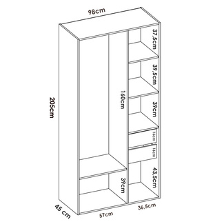 Conjunto Dormitorio Matrimonio Bianca Pack 2 Blanco Alistonado 