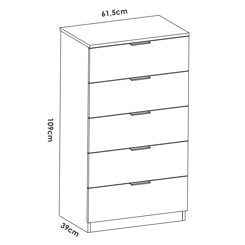 Conjunto Dormitorio Matrimonio Niza Pack 1 Natural Blanco