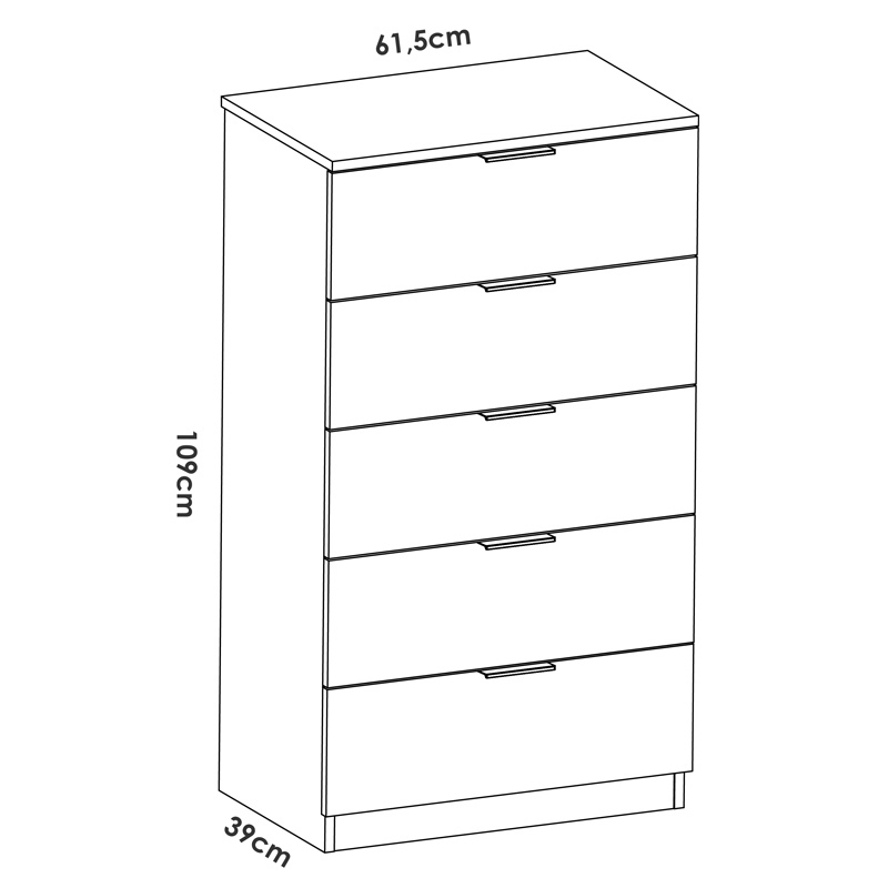Conjunto Dormitorio Matrimonio Niza Pack 2 Natural Blanco