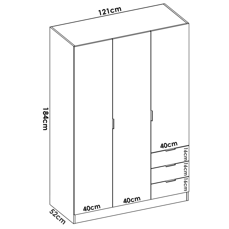 Conjunto Dormitorio Matrimonio Astra Pack 1 Blanco Natural 