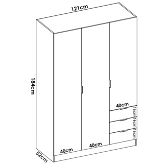 Conjunto Dormitorio Matrimonio Astra Pack 1 Blanco Natural 
