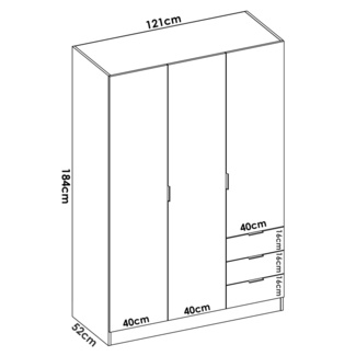 Conjunto Dormitorio Matrimonio Astra Pack 2 Blanco Natural  