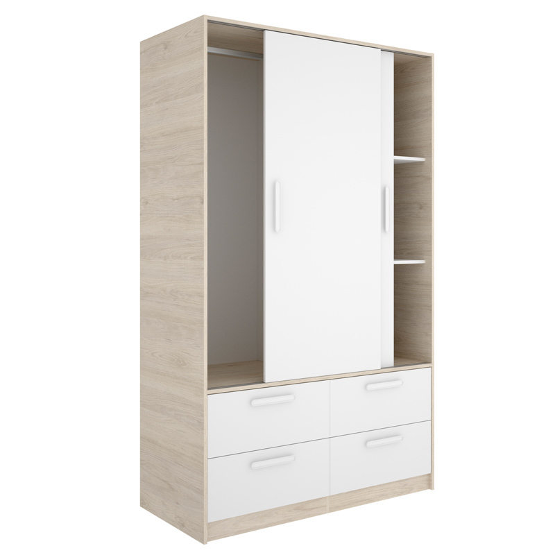 Conjunto Dormitorio Matrimonio Lusa Pack 1 Alistonado Blanco