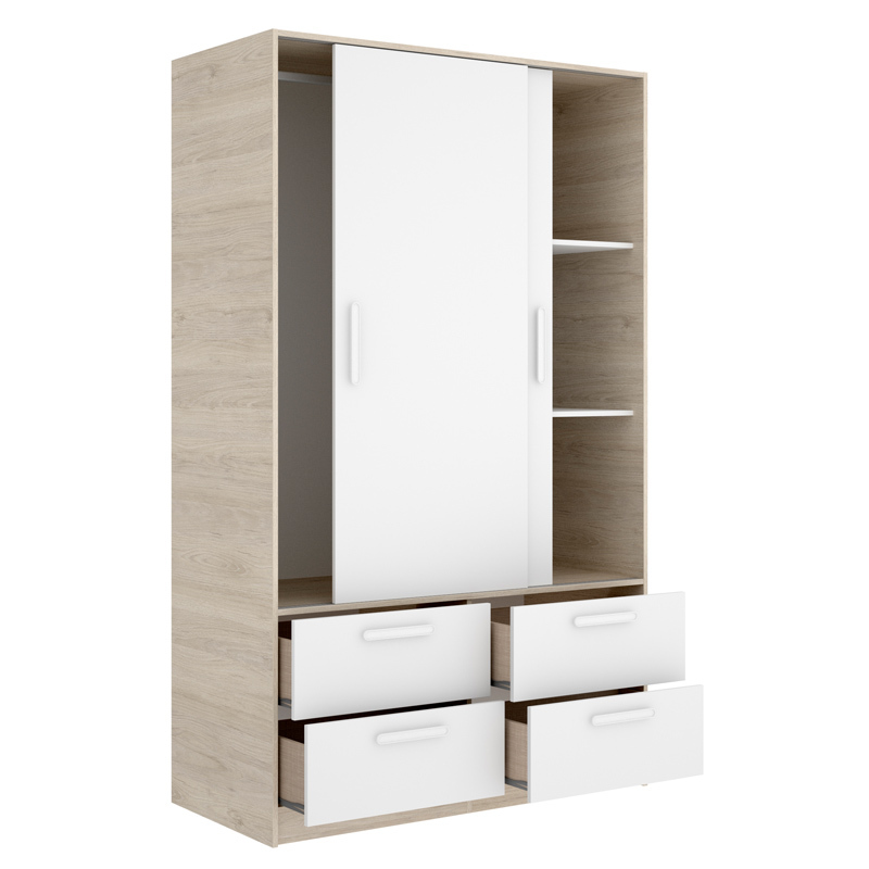 Conjunto Dormitorio Matrimonio Lusa Pack 1 Alistonado Blanco