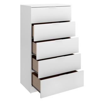 Conjunto Dormitorio Matrimonio Loma Pack 1 Blanco Alistonado