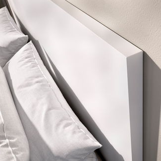 Cama Matrimonio Lago Blanco con 2 Mesitas de Noche