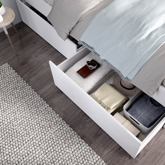 Conjunto Dormitorio Matrimonio Lago Pack 1 Blanco 