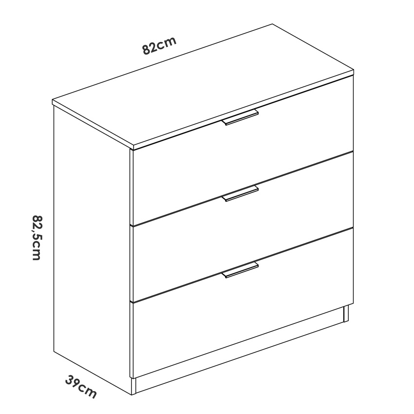 Conjunto Dormitorio Matrimonio Lago Pack 1 Blanco 