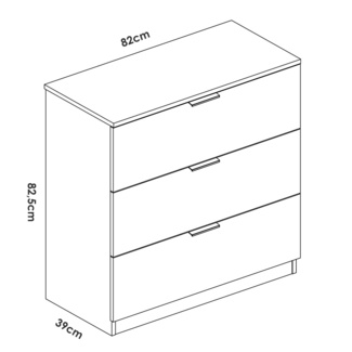 Conjunto Dormitorio Matrimonio Lago Pack 1 Blanco 
