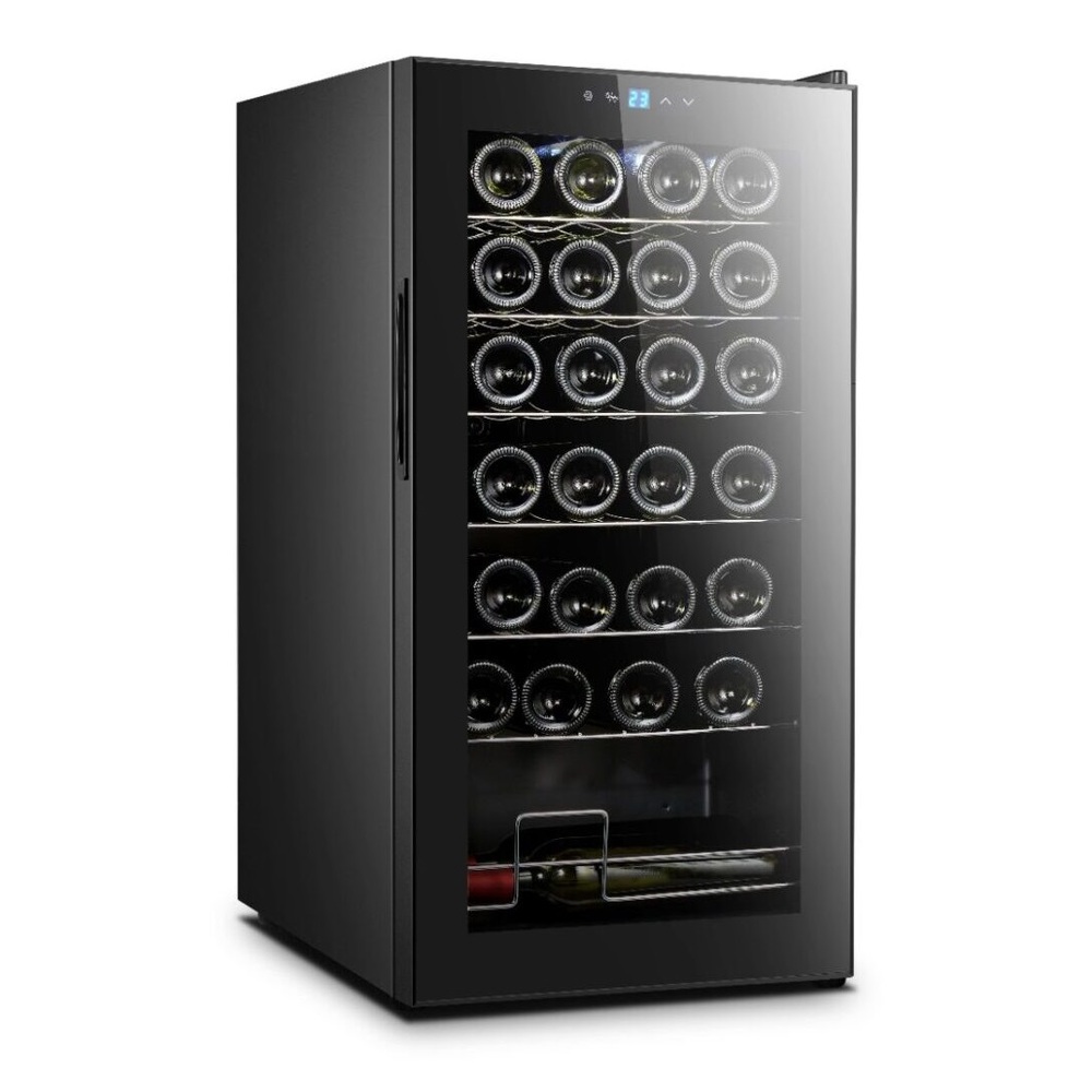 Vinoteca negra compresor 28 botellas Cavanova CV028CNM