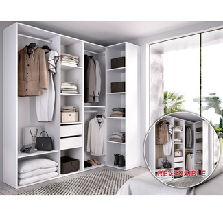 Armario Vestidor Suit Rinconero 2 Cajones