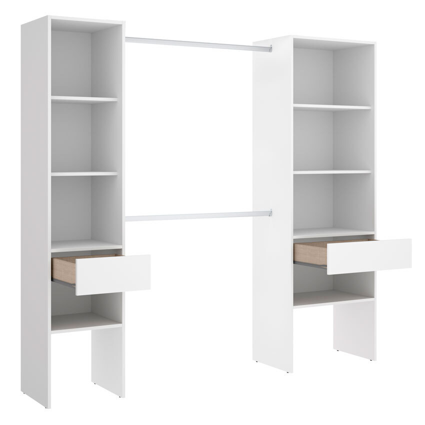 Armario Vestidor Suit 2 Columnas y 2 Cajones