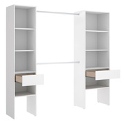 Armario Vestidor Suit 2 Columnas y 2 Cajones