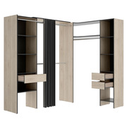 Armario Vestidor Suit Rinconero 2 Columnas 3 Cajones 