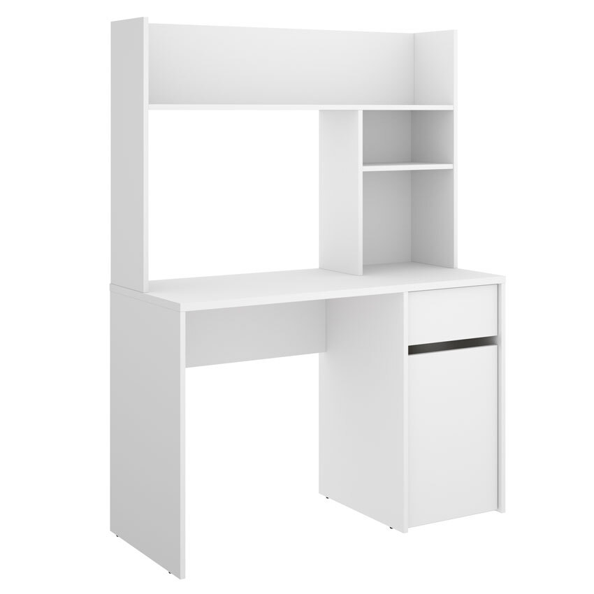 Mesa Escritorio Bali con Altillo Blanco 