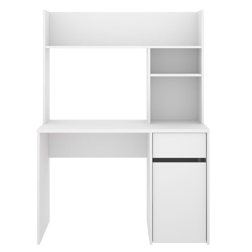 Mesa Escritorio Bali con Altillo Blanco 