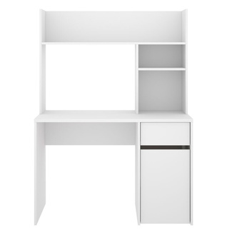 Mesa Escritorio Bali con Altillo Blanco 