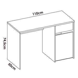 Mesa Escritorio Bali Blanco 
