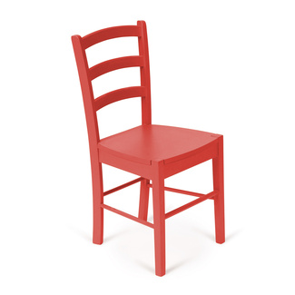 Pack Sillas en Madera Lacada en Rojo Vivo 39 x 42 x 85 cm  