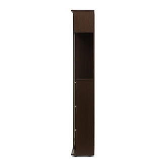 Mueble de Entrada, Armario Recibidor, Colgador Espejo y Zapatero Blanco y Wengué 