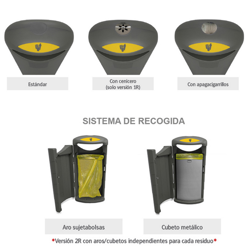 Papelera Boston Recogida Selectiva 