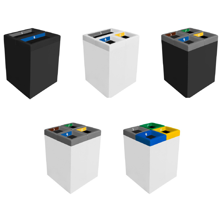 Papelera de Reciclaje de Metal Tabarca 180 litros
