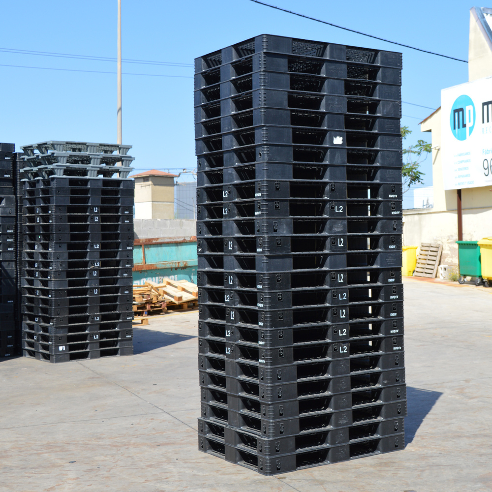 Lote de 278 Palets 6 Patines Perimétricos con Roturas 110x110 cm