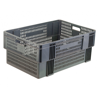 Cajón plástico apilable encajable fondo liso Modelo 142