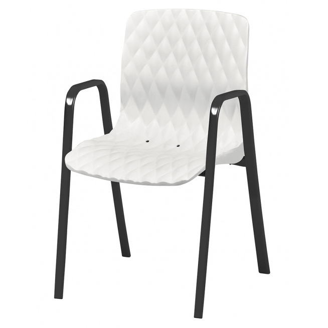 Sillón Apilable Armazón de Tubo Oval Acerado Ref.M2208
