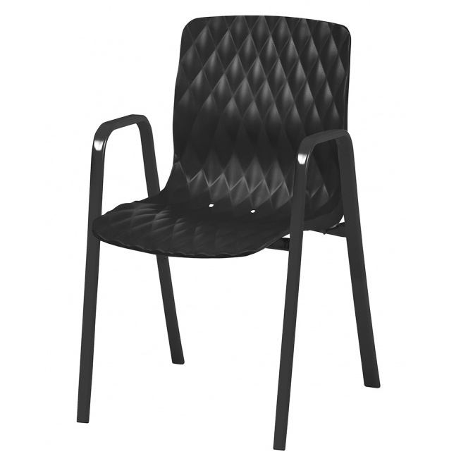 Sillón Apilable Armazón de Tubo Oval Acerado Ref.M2208