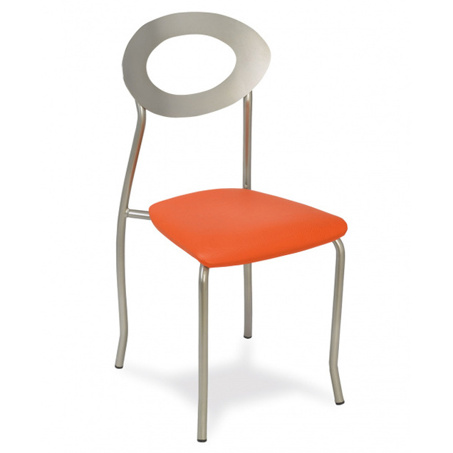 Silla de Tubo Acerado Respaldo Cortado a Láser Ref.M1025