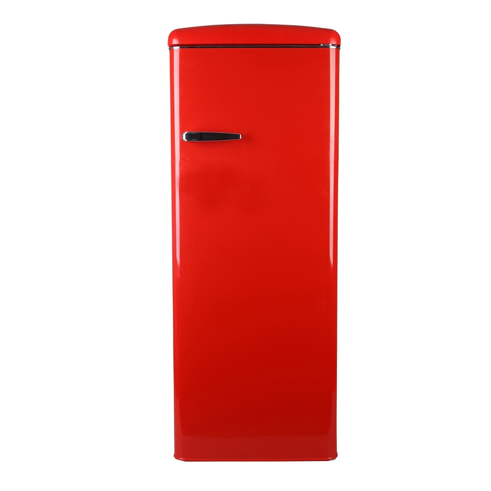 Frigorífico una puerta Rojo estilo vintage RF218RRA++ 214L 